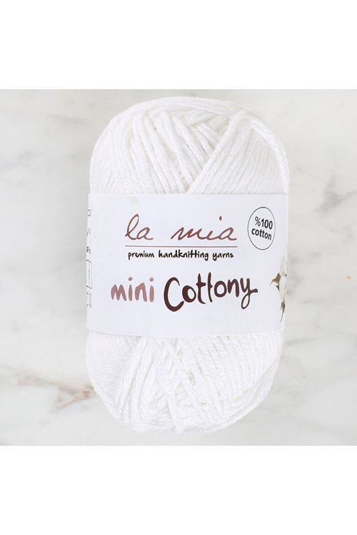 La Mia Mini Cottony 25 gr Beyaz Bebek El Örgü İpi