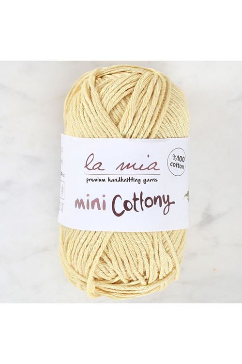 La Mia Mini Cottony 25 gr Sarı Bebek El Örgü İpi -