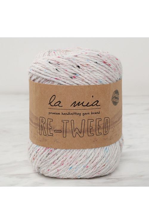 La Mia Re-Tweed Krem Melanj El Örgü İpi - L155