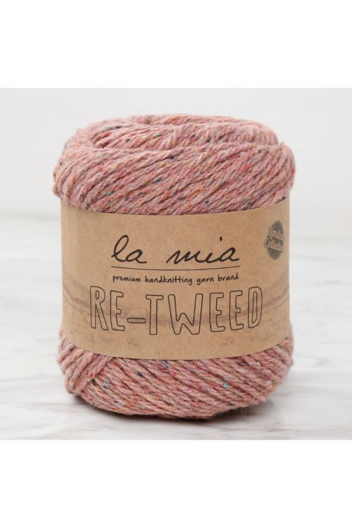 La Mia Re-Tweed Gül Kurusu Melanj El Örgü İpi - L1
