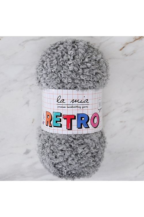La Mia RETRO Gri El Örgü İpi - LM6805