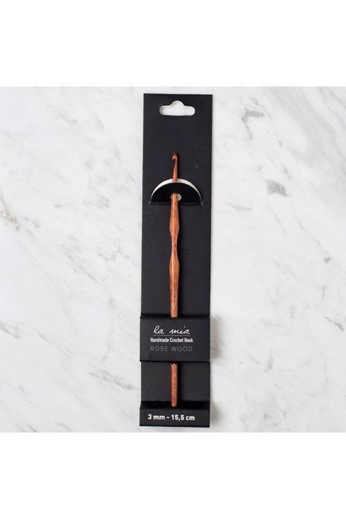 La Mia Rosewood 3 mm 15.5 cm Ahşap Yün Tığ