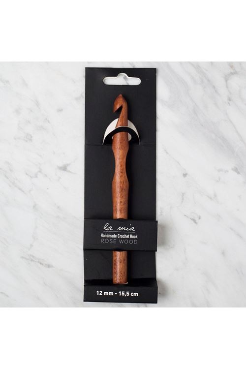 La Mia Rosewood 12 mm 15.5 cm Ahşap Yün Tığ