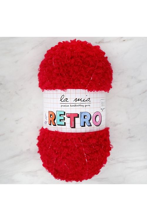 La Mia RETRO Kırmızı El Örgü İpi - LM0310