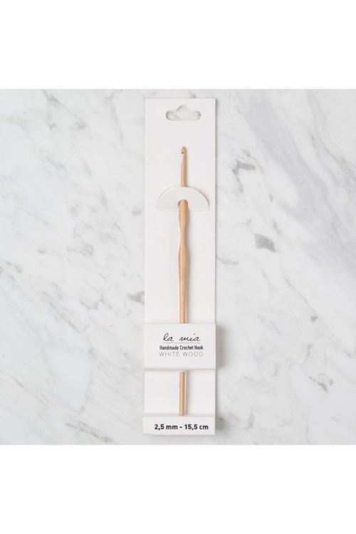 La Mia Whitewood 2.5 mm 15.5 cm Ahşap Yün Tığ