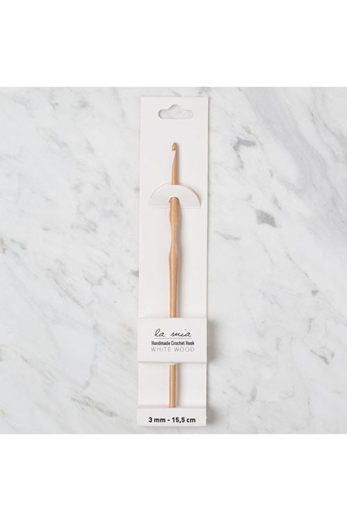 La Mia Whitewood 3 mm 15.5 cm Ahşap Yün Tığ
