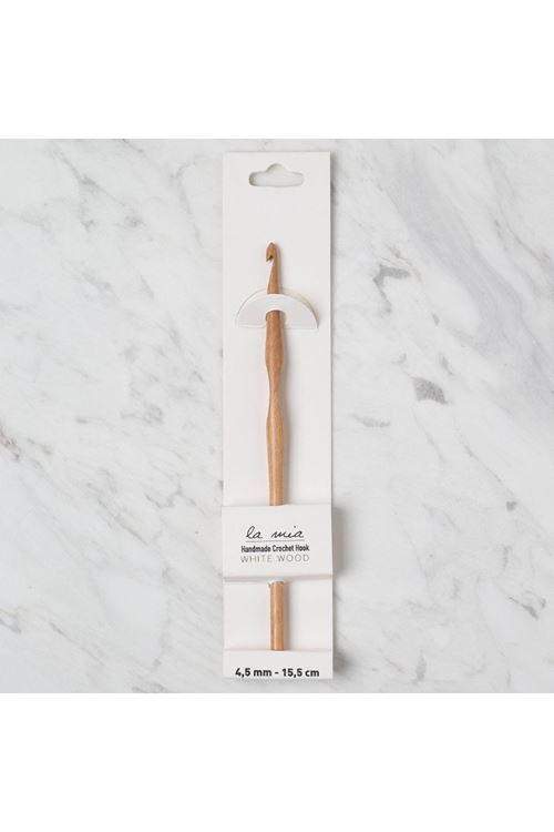 La Mia Whitewood 4.5 mm 15.5 cm Ahşap Yün Tığ