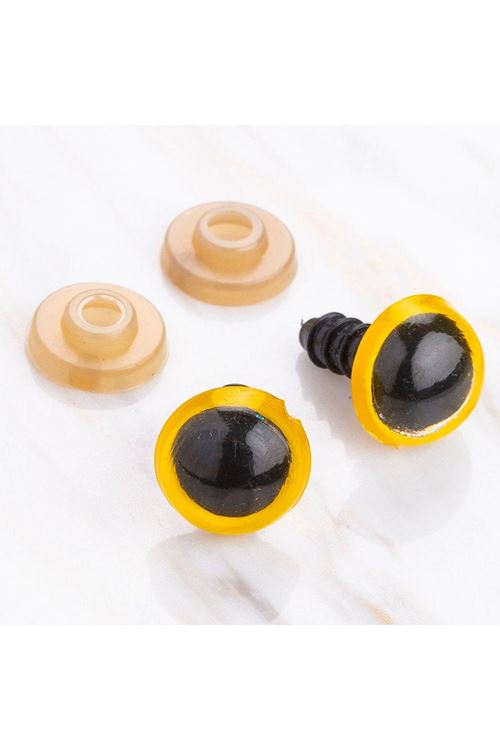 Loren 12 mm Sarı 5 Çift Amigurumi Göz