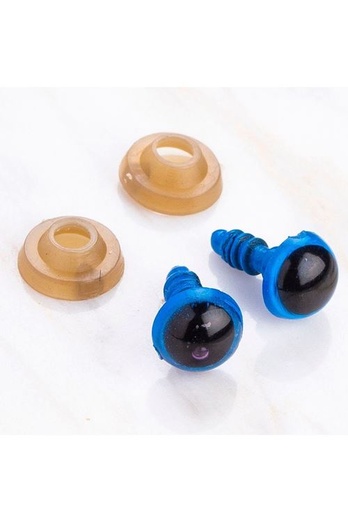 Loren 8 mm Mavi 5 Çift Amigurumi Göz