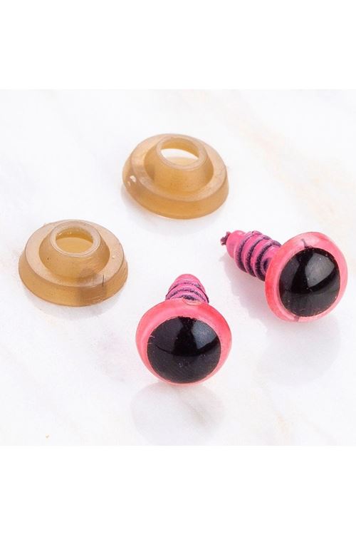 Loren 8 mm Pembe 5 Çift Amigurumi Göz