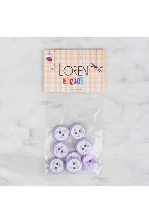 Loren Crafts 8 li balık lila - 573