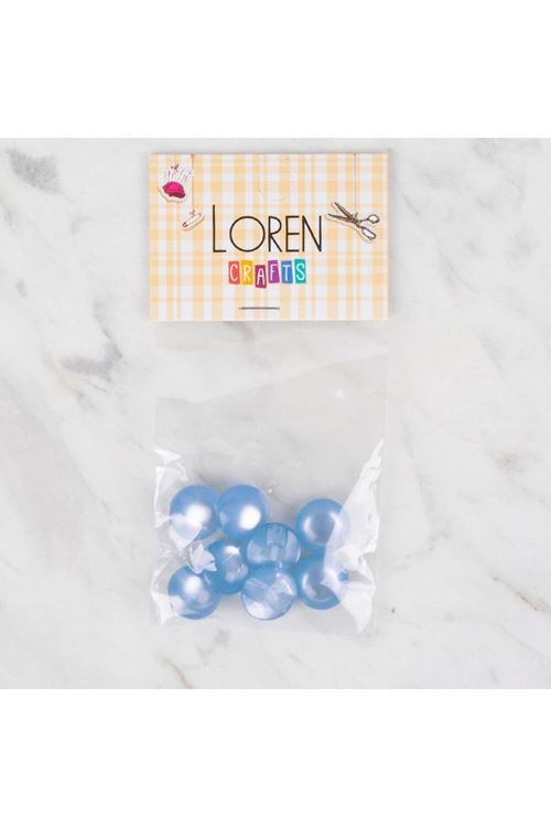 Loren Crafts 8 li Mavi Düğme - 46