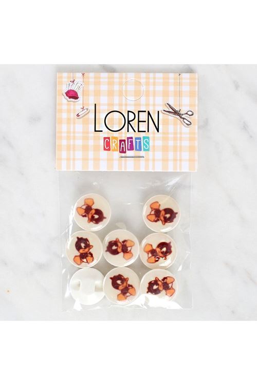 Loren Crafts 8'li Ördek Düğme - 1201