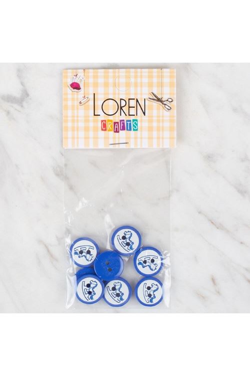 Loren Crafts 8 li koyu mavi - 500