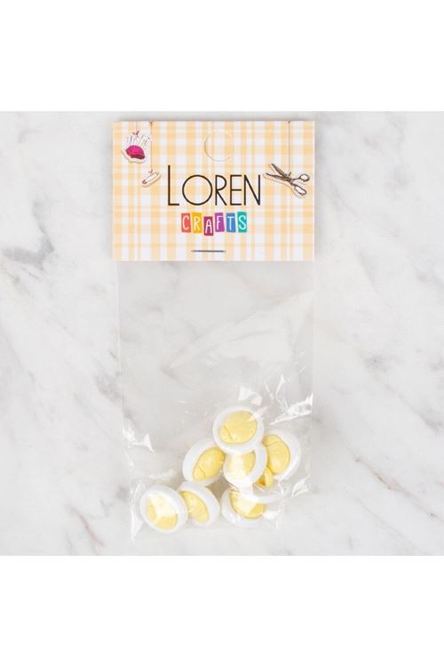 Loren Crafts 8 li Sarı Uğur Böceği Düğme - 641