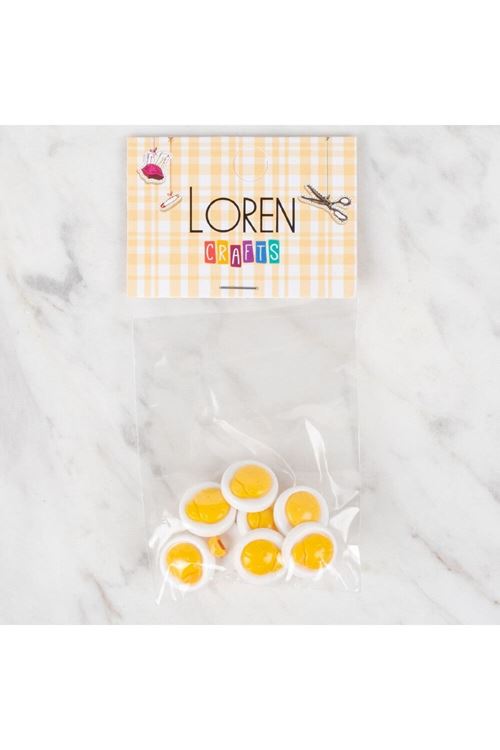 Loren Crafts 8 li Sarı Uğur Böceği Düğme - 642