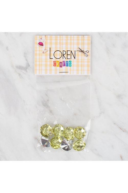 Loren Crafts 8 li Yeşil Düğme - 0210