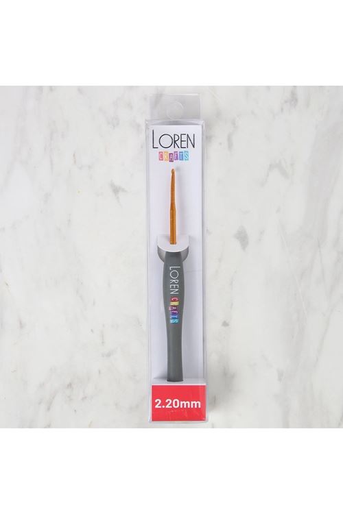 LOREN ALTIN UÇLU YUMUŞAK SAPLI ÖRGÜ TIĞI LRN-041 2