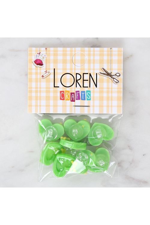 Loren Crafts Yeşil 8'li Düğme - 3015