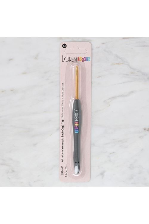Loren Crafts Altın Uçlu Yumuşak Saplı Yün Tığ LRN