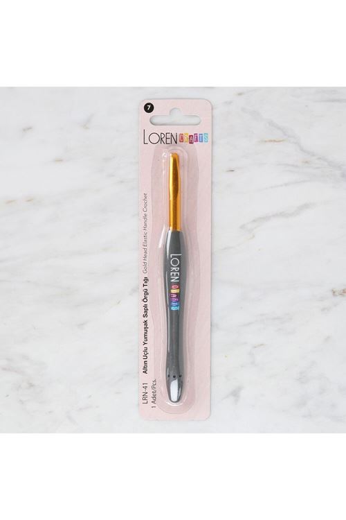 Loren Crafts Altın Uçlu Yumuşak Saplı Yün Tığ LRN