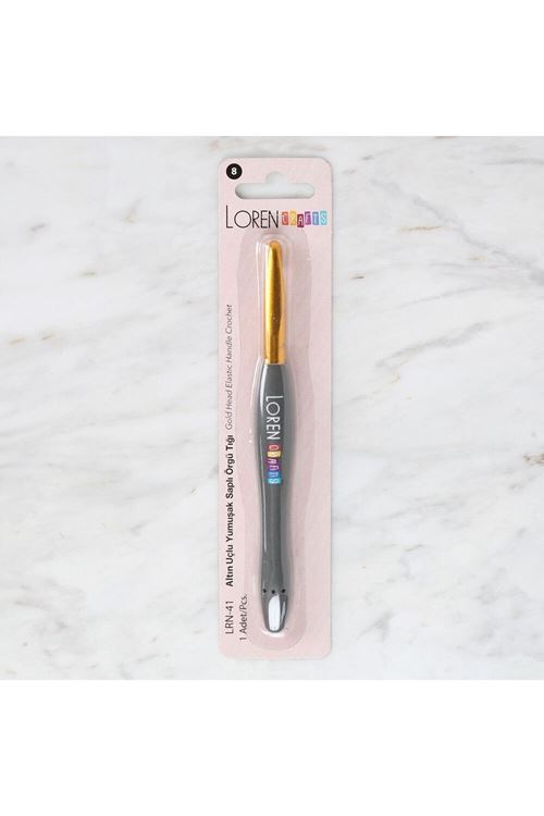 Loren Crafts Altın Uçlu Yumuşak Saplı Yün Tığ LRN