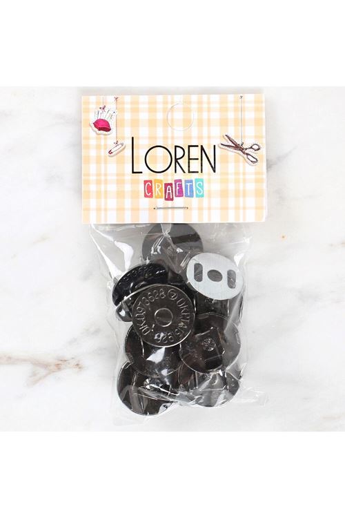 Loren Manyetik Antrasit Metal 5'li Çıt Çıt