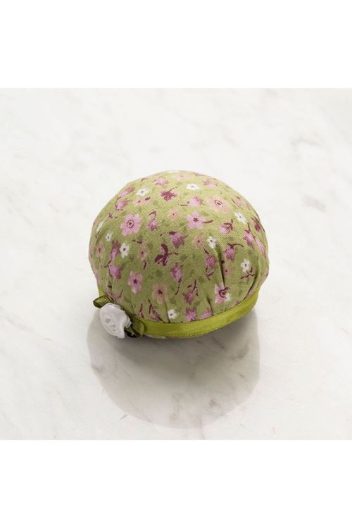 Loren Kola Takılabilir Yeşil Çiçekli iğnedanlık