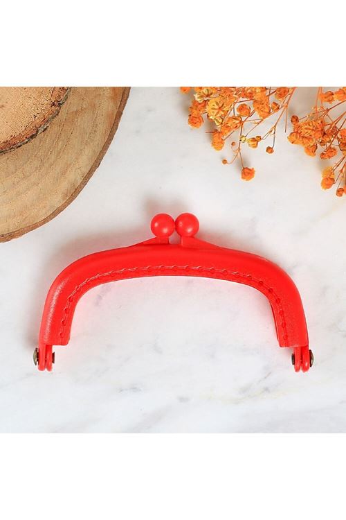 Loren Plastik Cüzdan Klipsi-Kırmızı