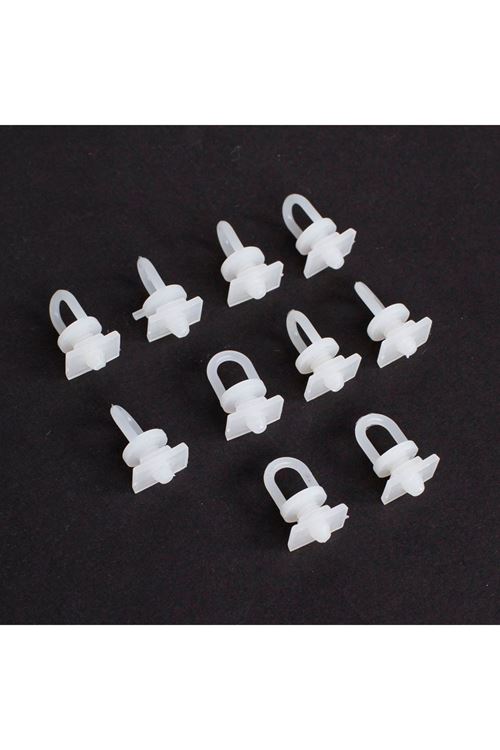 Loren Perde Düğmesi 10 adet Dikdörtgen Tabanlı