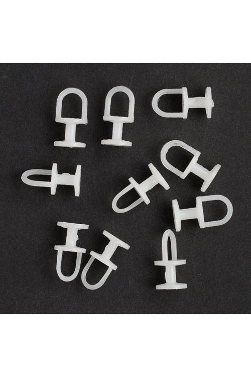 Loren Perde Düğmesi 10 adet Yuvarlak Tabanlı