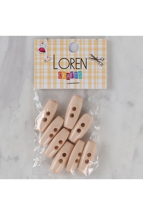 Loren Crafts pudra pembe 8 li çoban düğmesi - 69