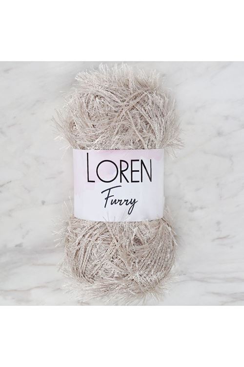 Loren Furry Açık Bej El Örgü İpi - RF050