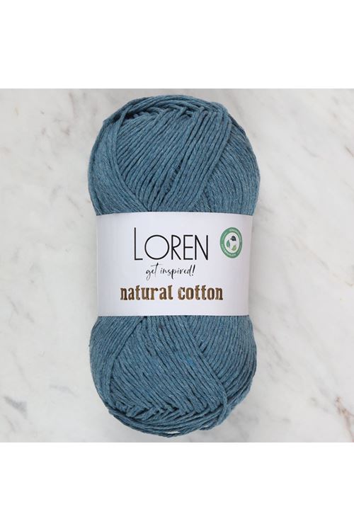 Loren Natural Cotton Petrol Yeşili El Örgü İpi - R