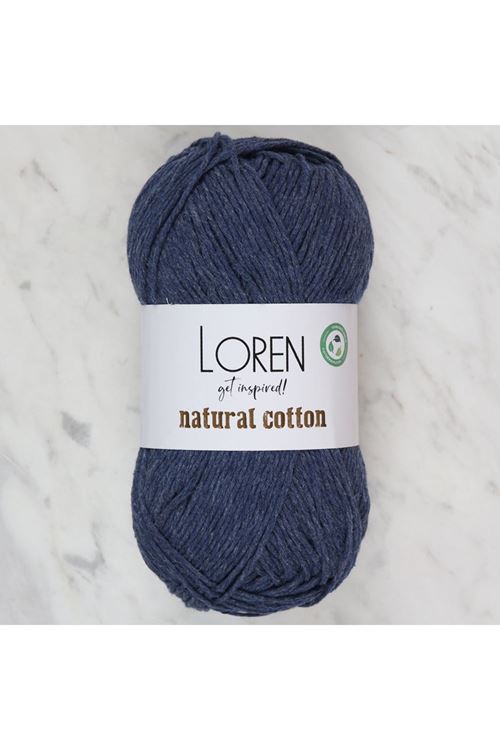 Loren Natural Cotton Lacivert El Örgü İpi - R103
