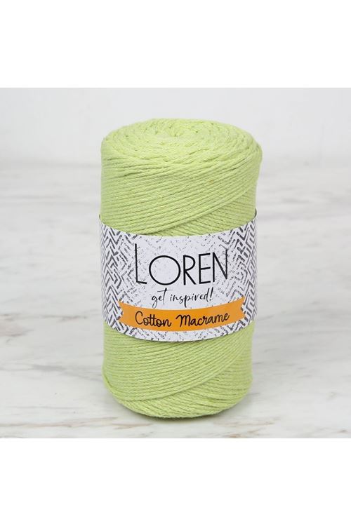 Loren Cotton Macrame Yeşil - R954