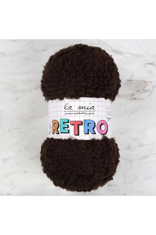 La Mia RETRO Koyu Kahve El Örgü İpi - LM0890