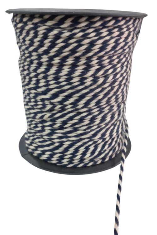 Bileklik İpi, Hediye Paketleme İpi, Şans, Bereket, Aşk, Şifa, Güç 1 Mm Pamuk  1 Metre Lacivert