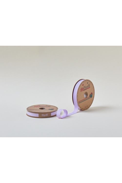 Biye Çizgili Katlı C07 Lila 2 Cm 25 Metre %65 Koton %35 Polyester