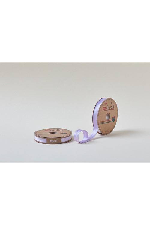 Biye Saten Katlı 009 Lila 2 Cm 25 Metre %100 Polyester