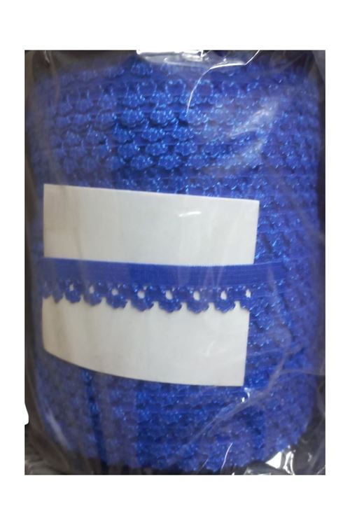 Çamaşır Lastiği Dantelli 1 Cm 1 Metre Saks