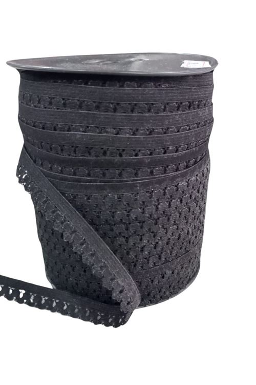 Çamaşır Askısı Şerit En 1 Cm Siyah 1 Metre