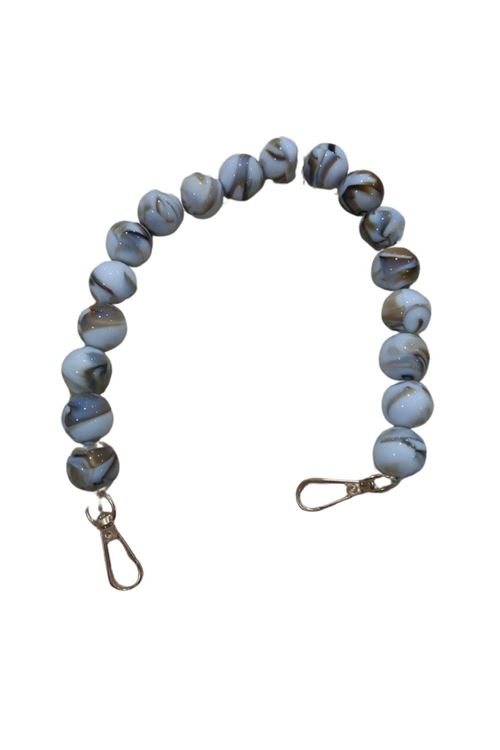 Çanta Askısı 40 Cm Akrilik Yuvarlak Beyaz