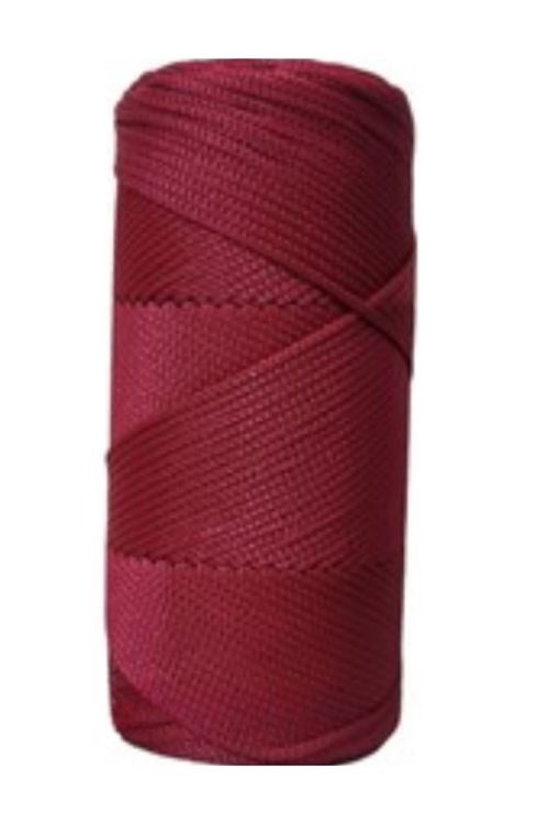 Makrome İpi 3mm Polyester  Bordo