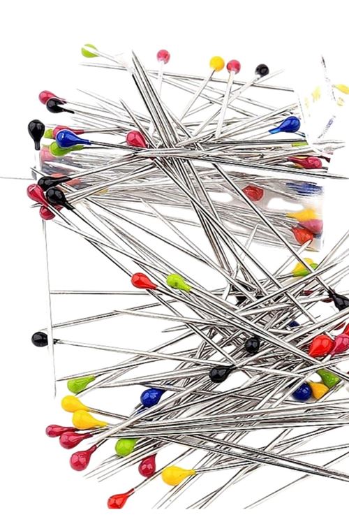 Minelli İğne Kutulu Renkli Başlı 100'lü