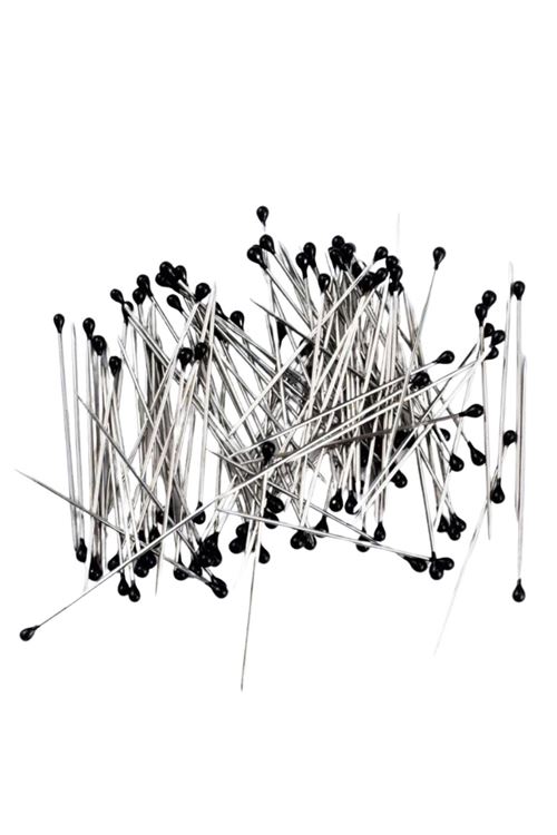 Minelli İğne Kutulu Siyah Başlı 100'lü