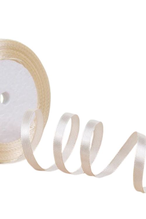 Saten Kurdele 3 Mm Krem 5 Metre