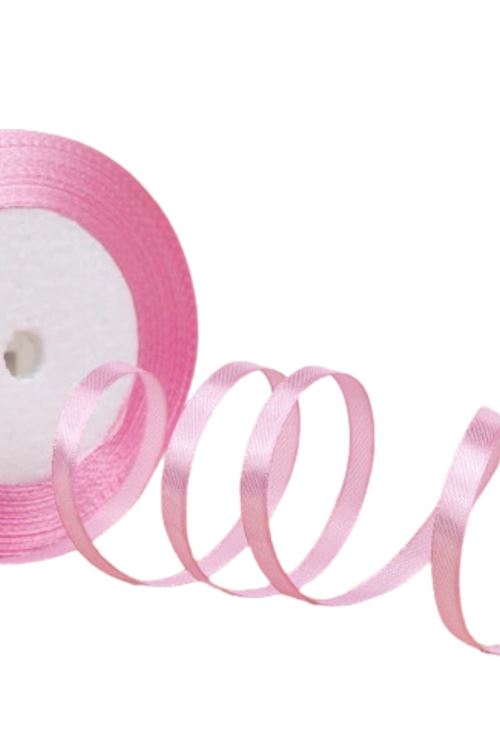 Saten Kurdele 3 Mm Pembe 10 Metre