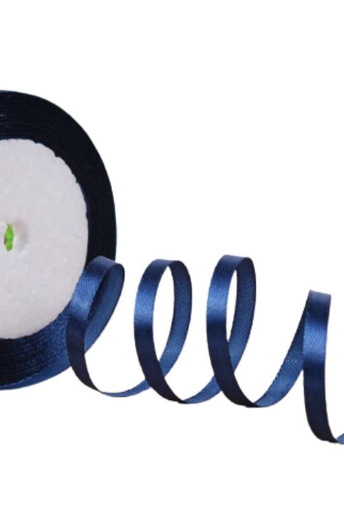 Saten Kurdele 3 Cm 10 Metre Lacivert