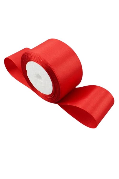 Saten Kurdele 6 Cm Kırmızı 10 Metre